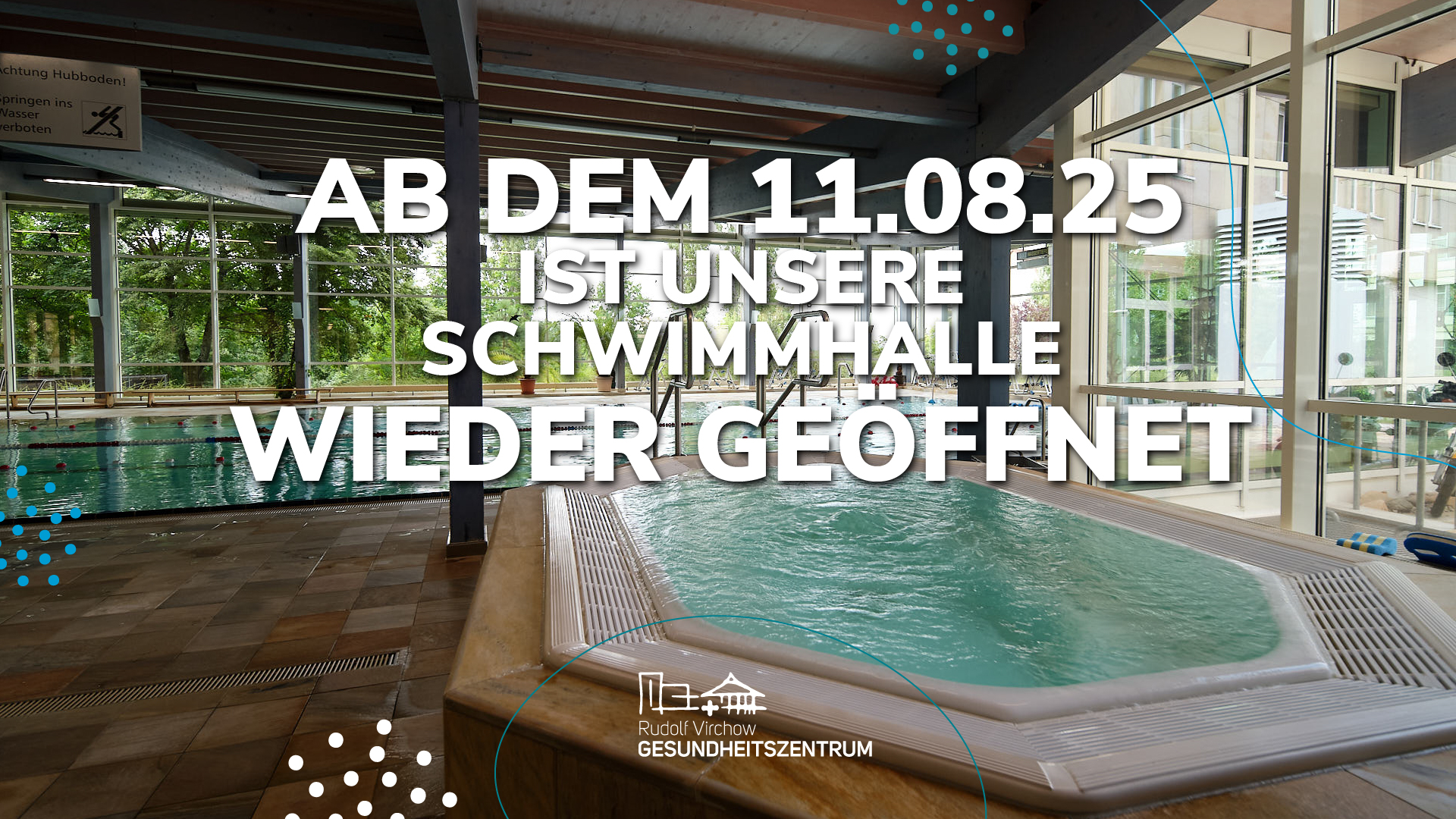 Schwimmhalle wieder geöffnet