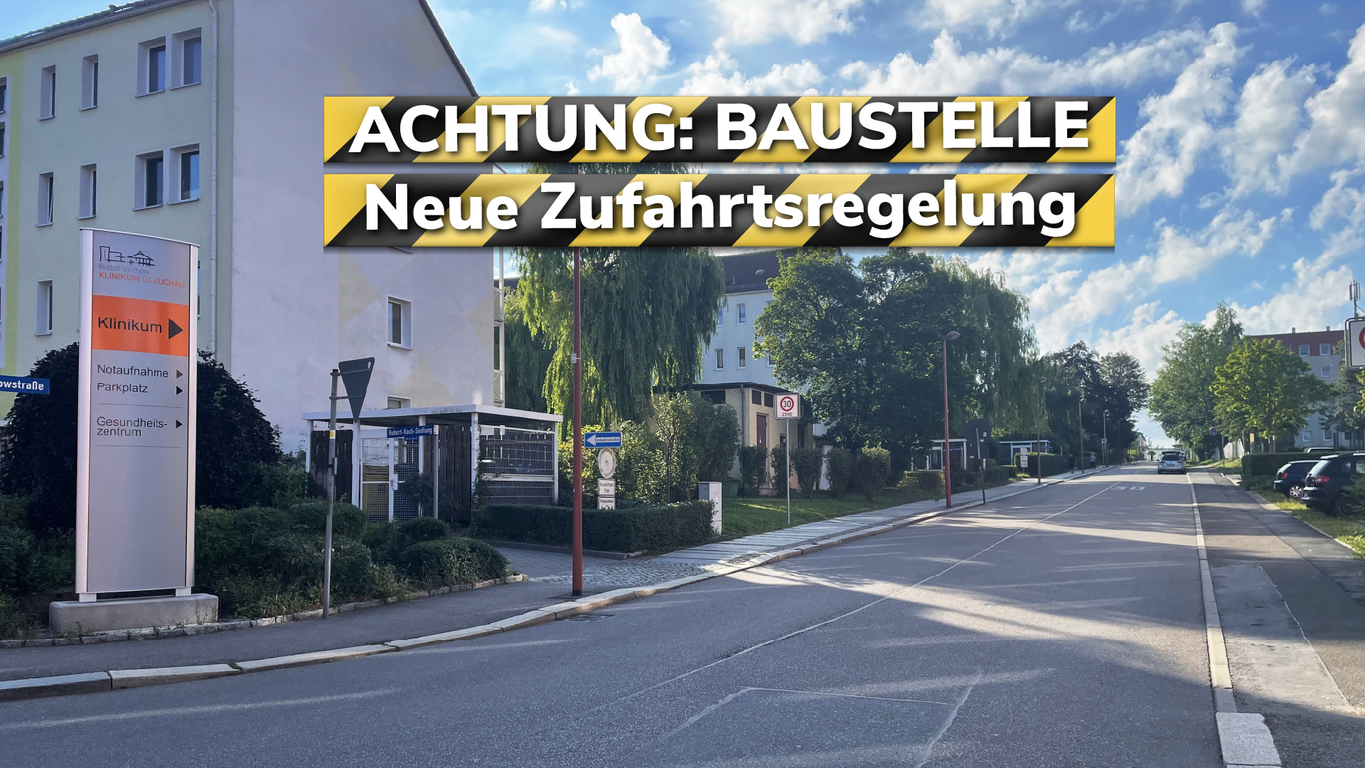 Baustelle Glauchau Pestalozzistraße