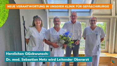 Neue Verantwortung in unserer Klinik für Gefäßchirurgie