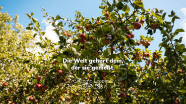 Die kleinen Momente bewusst wahrnehmen.
